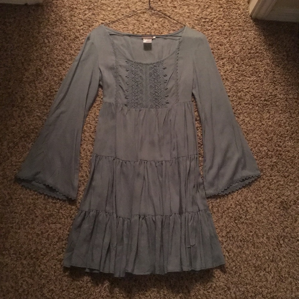 Earthbound turquoise hippie dress